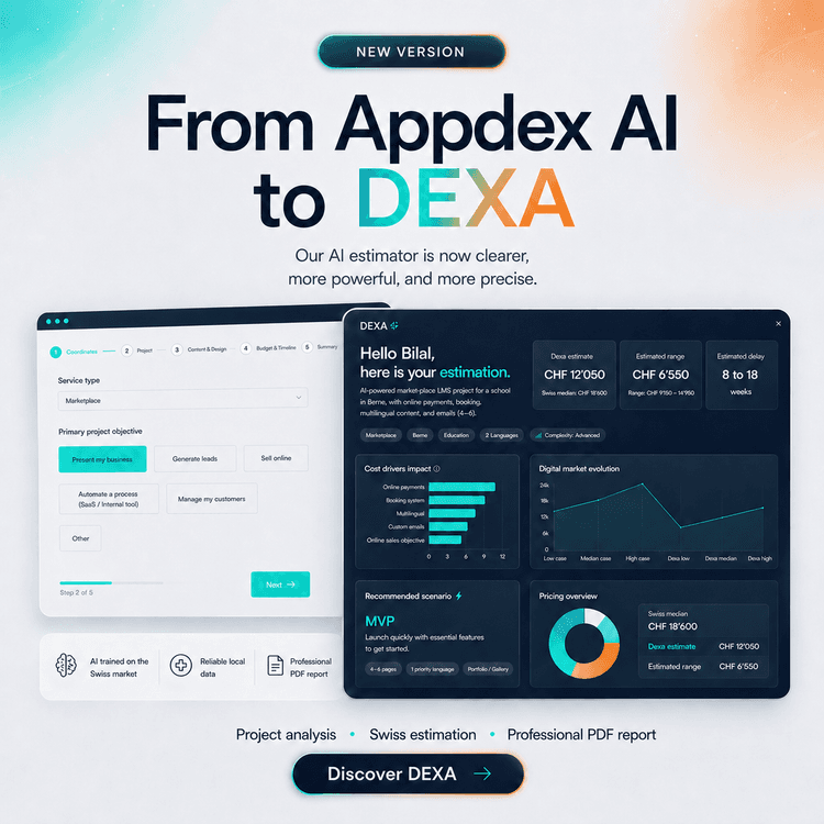 Da Appdex AI a DEXA: un modo più intelligente per stimare il tuo progetto
